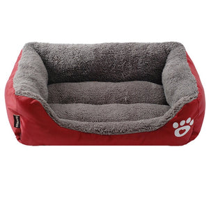 Free ship 3XL Dogs Bed For Small Medium Large Dogs Pet House Waterproof Bottom Soft Fleece Warm Cat Bed Sofa House 11Colors