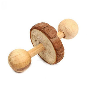 Cute Natural Wooden Rabbits Toys Pine