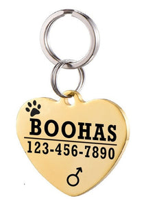 Personalized Dog ID Tags Stainless Steel Pet ID Tags for cats  and dogs