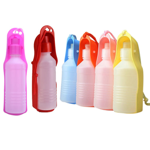 250ml portable cat and dog plastic water bottle