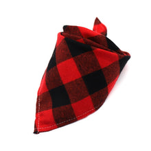 Load image into Gallery viewer, Dog Bandanas Large Pet Scarf Pet Bandana For Dog Cotton Plaid  ties Collar  Dog Scarf Large Dog Accessories