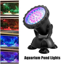 Load image into Gallery viewer, 12V Submersible Spotlight with Color Changing LEDs for Garden Pond Pool Fish Tank