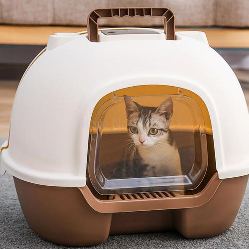 Fully Enclosed Cat Litter Basin Cat Toilet Deodorization Extra Large Anti-splash Cat Salad Stool Basin