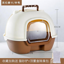 Load image into Gallery viewer, Fully Enclosed Cat Litter Basin Cat Toilet Deodorization Extra Large Anti-splash Cat Salad Stool Basin