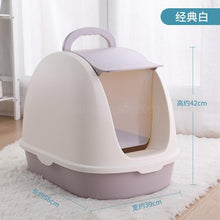 Load image into Gallery viewer, Fully Enclosed Cat Litter Basin Cat Toilet Deodorization Extra Large Anti-splash Cat Salad Stool Basin