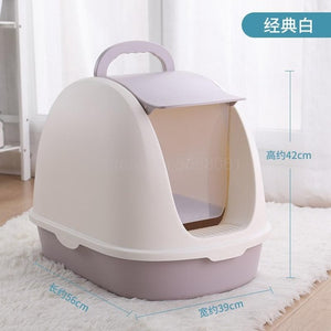 Fully Enclosed Cat Litter Basin Cat Toilet Deodorization Extra Large Anti-splash Cat Salad Stool Basin