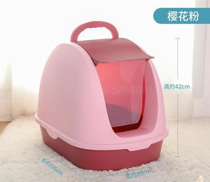 Fully Enclosed Cat Litter Basin Cat Toilet Deodorization Extra Large Anti-splash Cat Salad Stool Basin