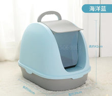 Load image into Gallery viewer, Fully Enclosed Cat Litter Basin Cat Toilet Deodorization Extra Large Anti-splash Cat Salad Stool Basin