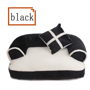 Pet Dog bed  Warm comfortable winter Luxury Dog Sofa With Pillow