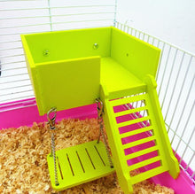 Load image into Gallery viewer, New Hamster Wooden Toy Set Tube Tunnel Cage Seesaw House