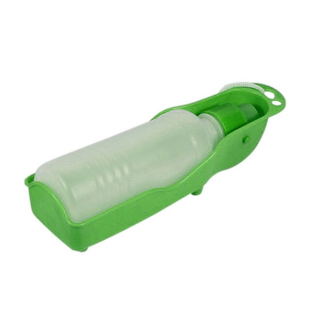 Dog Water Bottle Feeder With Bowl Plastic Portable 250ml Water