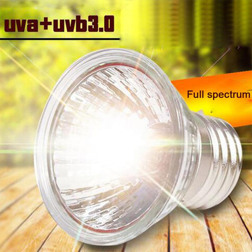 UVB 3.0 Reptile Lamp Bulb Turtle Basking UV Light Bulbs Heating Lamp  Temperature Controller-40