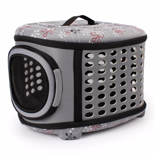 Collapsible Dog Bag Pet Carrier House with Hard Cover Expandable Pet Travel Small Dog