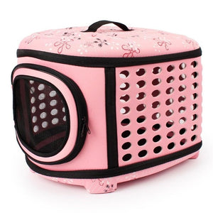 Collapsible Dog Bag Pet Carrier House with Hard Cover Expandable Pet Travel Small Dog