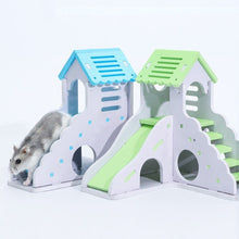 Load image into Gallery viewer, Wooden Hamster Staircase Sleeping House