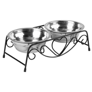 Double Pet Supplies Dog Bowl Stainless Steel