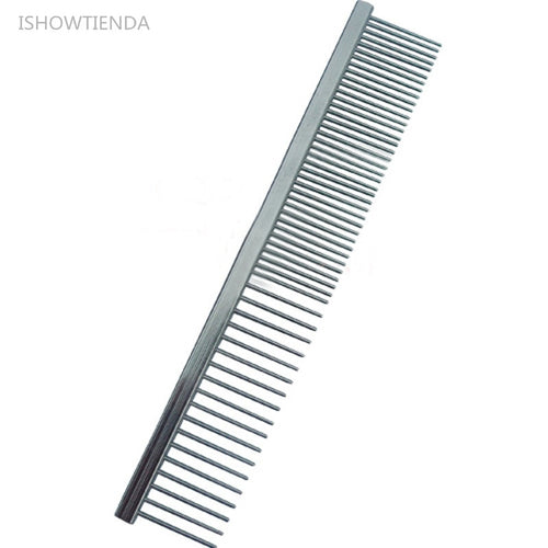 2.8*16.5cm High Quality 2016 Stainless Steel Pet Dog and Cat Pin Comb Hair Shedding Grooming Flea Comb