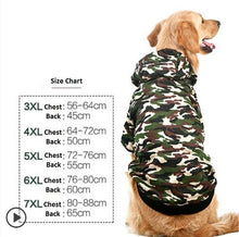 Load image into Gallery viewer, Large Dog Clothes Pet Jacket Camo Warm Costume  Big Dogs 3XL-7XL