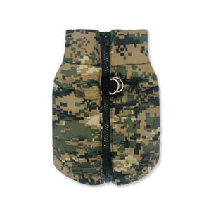 Waterproof Dog Clothes Winter Pet Jacket Cotton Warm Camouflage Vest For Small Dogs Puppy Coat French  dog Suit