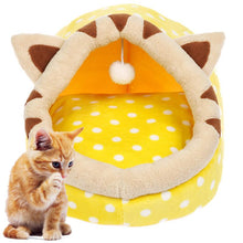 Load image into Gallery viewer, Cotton Plush Cat Cave House Pet