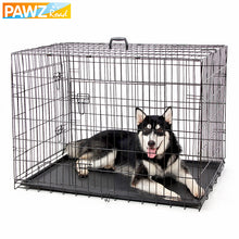 Load image into Gallery viewer, Pet Dog Cage House Solid Crate Double-Door Collapsible Easy Install 4Size   for Small Large Dog