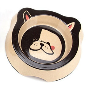 Fstarbook Pet Bowl Anti-skid Double Dog and cat  Bowls  Water Bowls Small Medium Dogs and Cats