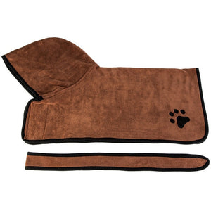 Dog Bathrobe XS-XL Pet Dog Bath Towel for Small Medium Large Dogs 400g Microfiber Super Absorbent Pet Drying Towel