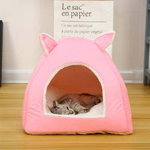 Load image into Gallery viewer, Foldable Cat Bed Self Warming for Indoor cat House