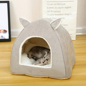 Foldable Cat Bed Self Warming for Indoor cat House