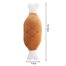 Load image into Gallery viewer, 1pc Plush Dog Toys Squeaky Bone Ice Cream Carrot Puppy Chew Toy