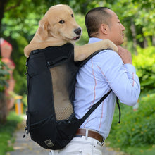 Load image into Gallery viewer, Breathable Pet Dog Carrier Bag for Large Dogs Golden Backpack Adjustable Big Dog Travel Bags