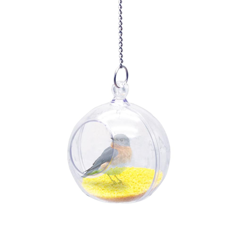 Bird Ball Toys Food Feeder Hanging Cage Feeding