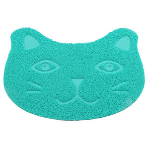 Pet Cat Toilet Mat PVC Waterproof Kitten Cute Cat Face