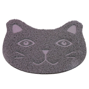 Pet Cat Toilet Mat PVC Waterproof Kitten Cute Cat Face