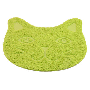 Pet Cat Toilet Mat PVC Waterproof Kitten Cute Cat Face