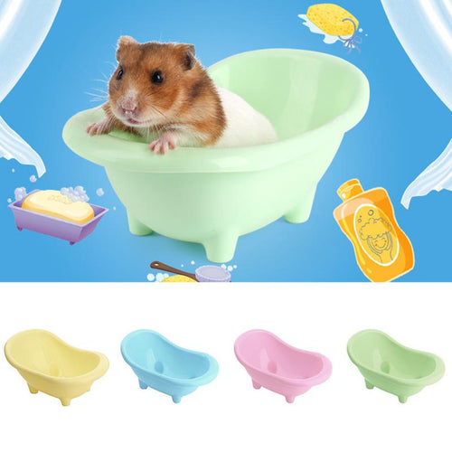 1pc Cute Mini Small Plastic  Hamsters Bathtub Bathing Small
