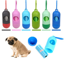 Load image into Gallery viewer, Pill Shape Pet Dog Poop Bag Dispenser Pet Waste Garbage  Bags Carrier