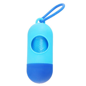 Pill Shape Pet Dog Poop Bag Dispenser Pet Waste Garbage  Bags Carrier