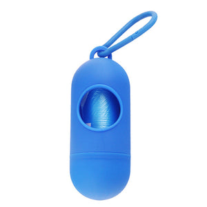 Pill Shape Pet Dog Poop Bag Dispenser Pet Waste Garbage  Bags Carrier