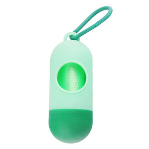 Pill Shape Pet Dog Poop Bag Dispenser Pet Waste Garbage  Bags Carrier