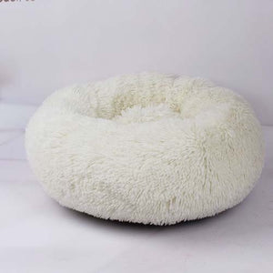 Long Plush Super Soft Pet Bed Kennel Dog Round Cat Winter Warm Sleeping Bag Puppy dog