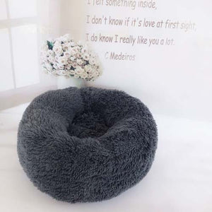 Long Plush Super Soft Pet Bed Kennel Dog Round Cat Winter Warm Sleeping Bag Puppy dog