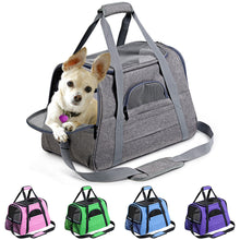 Load image into Gallery viewer, Dog Carrier Portable Pet Backpack  Carrier Outgoing Small Dog Travel Bag Soft Side Breathable  Carrier