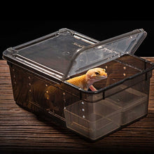 Load image into Gallery viewer, 19x12.5x7.5cm Transparent Plastic Box Insect Reptile Transport Breeding Live Food Feeding Box