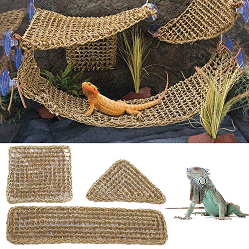 Lizard Hammock  Hanging Bed Small Hermit Crabs Geckos Bed Mats Pet Reptile Accessories